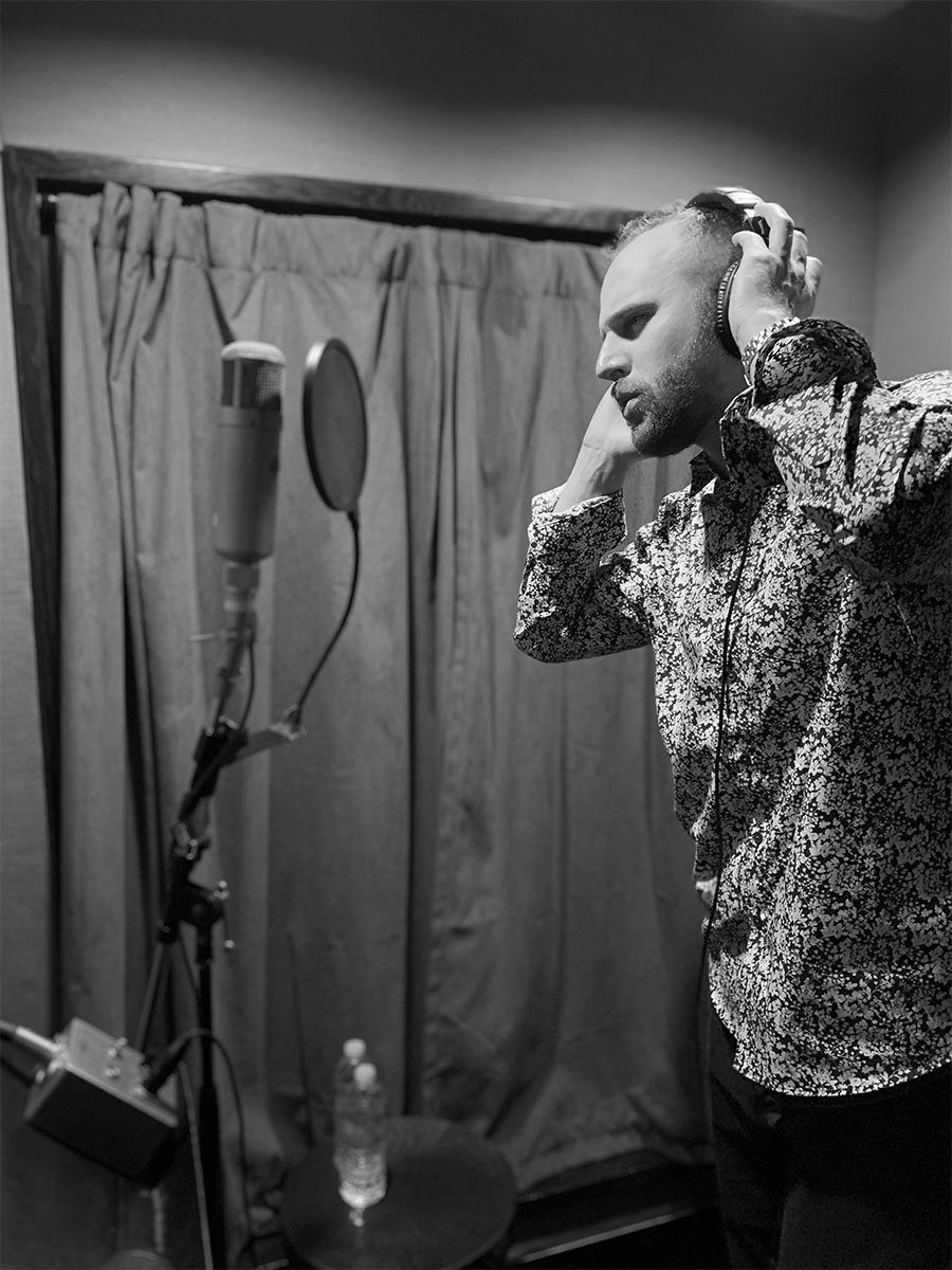 Dan Searl Recording in the Studio
